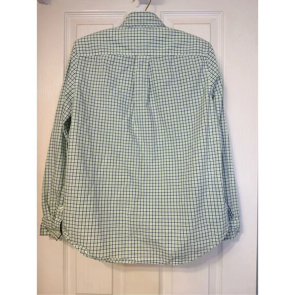 Ralph Lauren Boys Plaid Button Down Shirt Sz. L (14-16) Preppy Classic